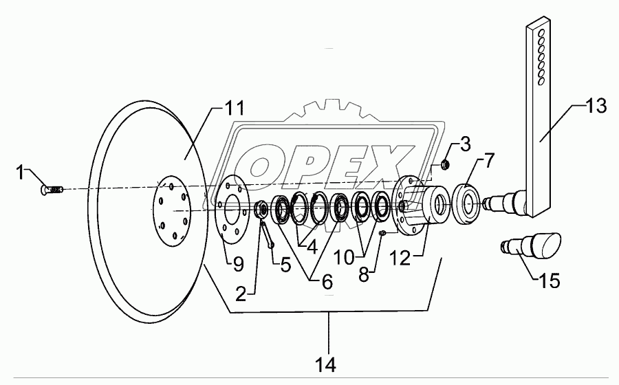 Hollow disc LI D450 Smaragd 9