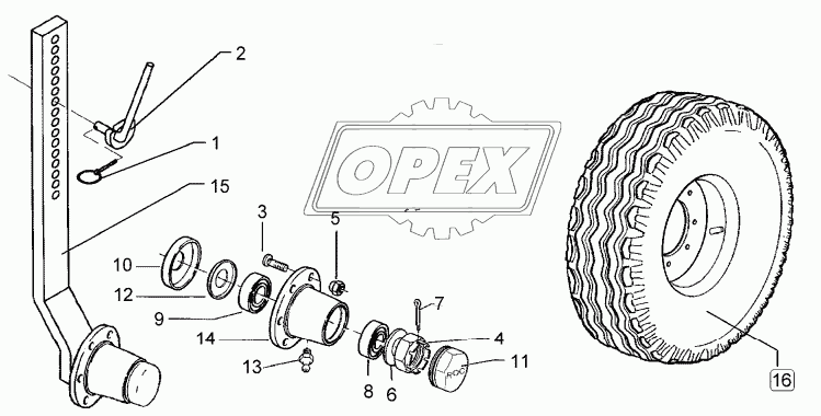 Depth wheel 195 R15  70x30