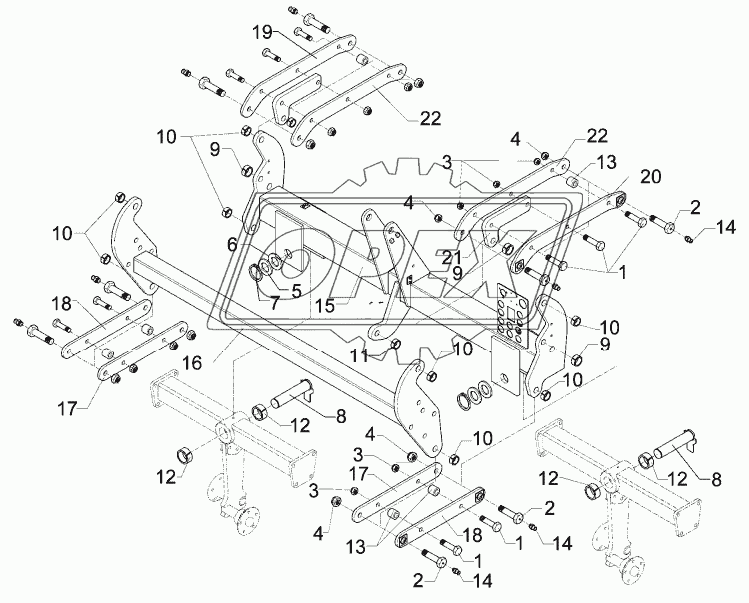 Basic frame trailer CombiLiner 300