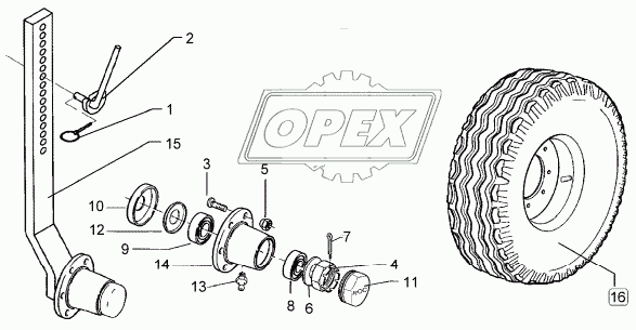 Depth wheel 195 R15  70x30