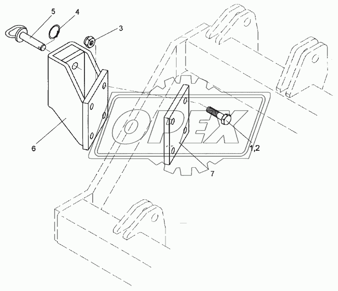 Wheel bracket 70x30 RE Smaragd 9K