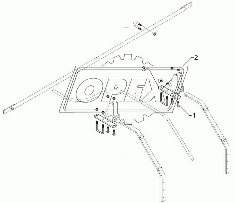 Carrier for light extension 50x15x286