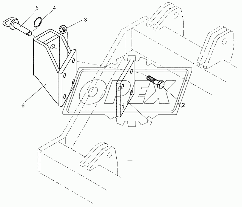 Wheel bracket 70x30 RE Smaragd 9K