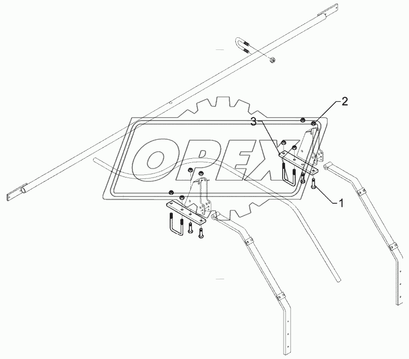 Carrier for light extension 50x15x286