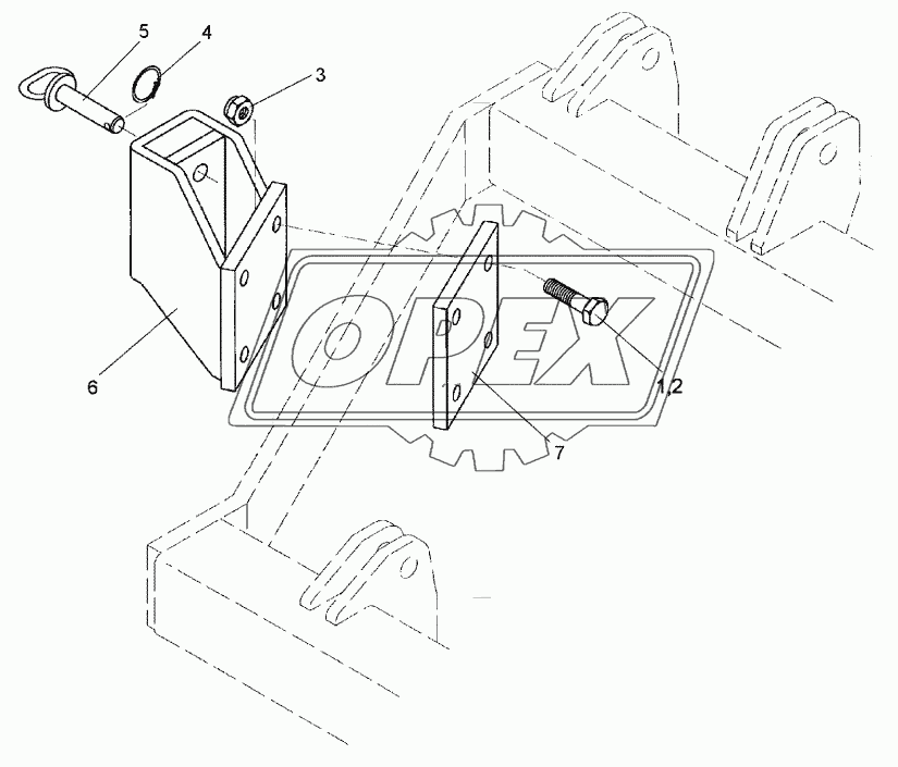 Wheel bracket 70x30 RE Smaragd 9K