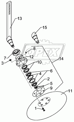 Hollow disc RE D450 Smaragd 9