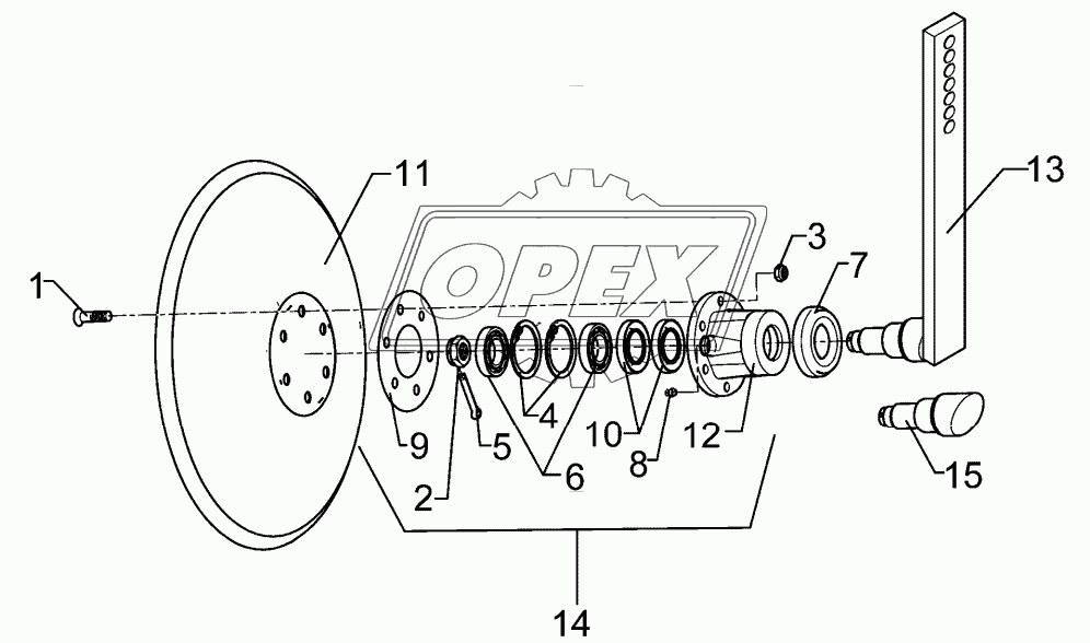 Hollow disc LI D450 Smaragd 9