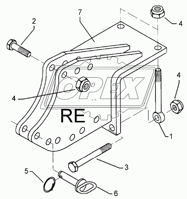 Wheel bracket 70x30 RE Topas 140