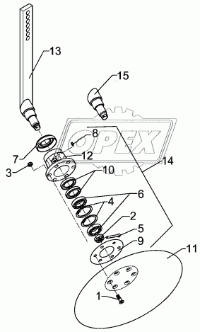 Hollow disc RE D450 Smaragd 9