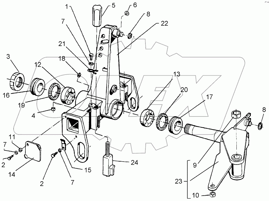  633 7186 Turnover mechanism