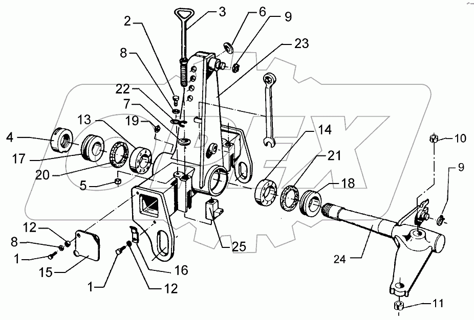  633 7170 Turnover mechanism