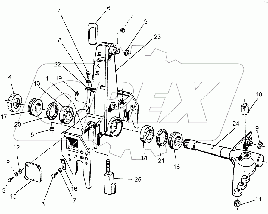  633 7176 Turnover mechanism
