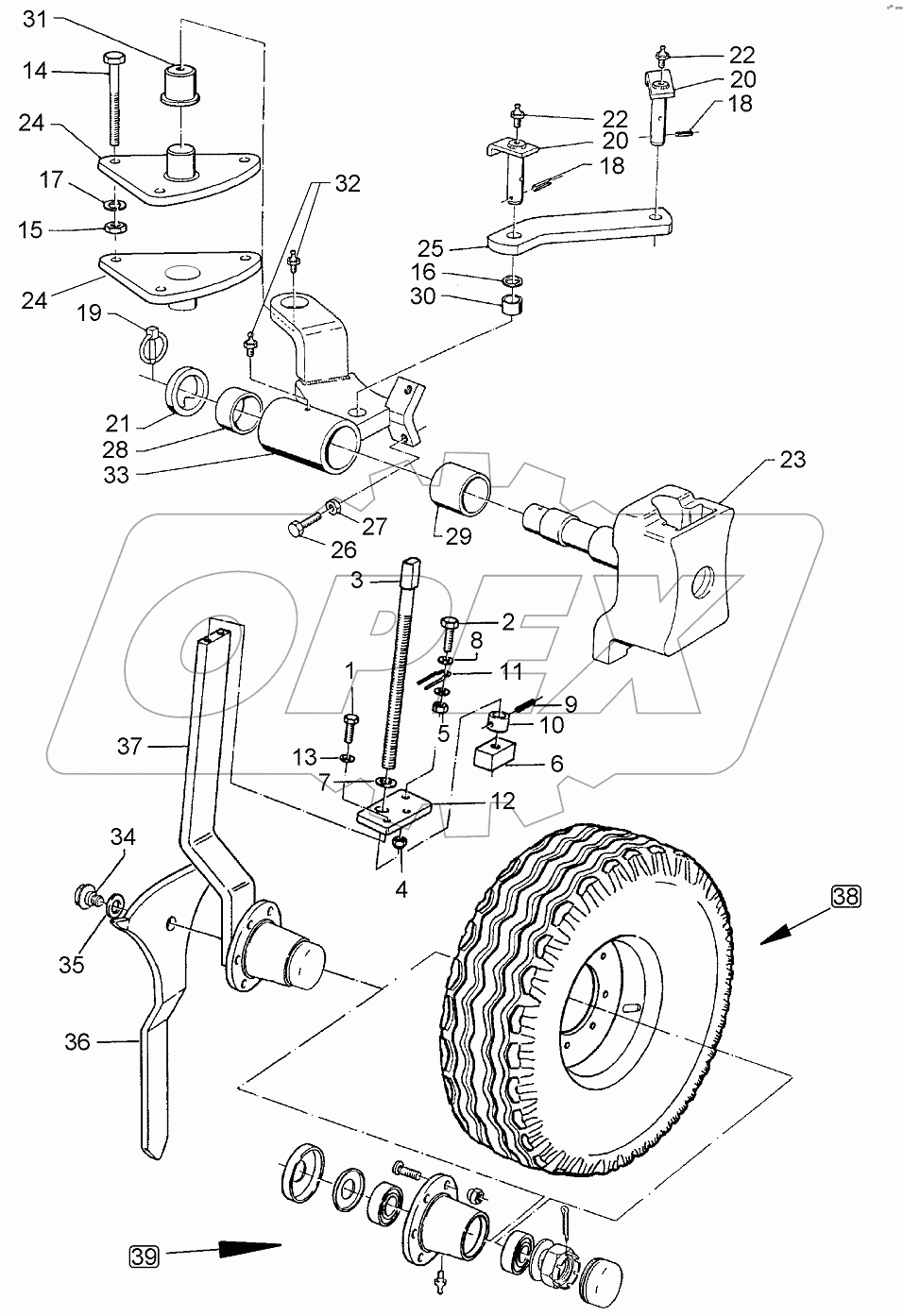 648 7703 Depth wheel, lateral