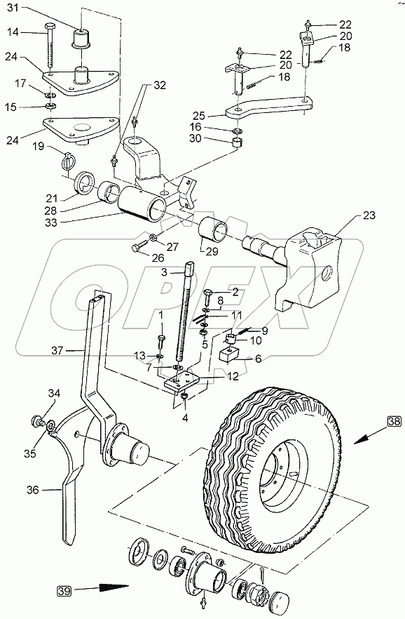  648 7716 Depth wheel, lateral