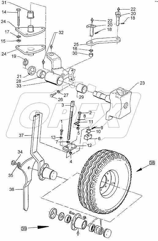  648 7717 Depth wheel, lateral