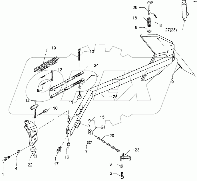  622 2586 Attachment arm
