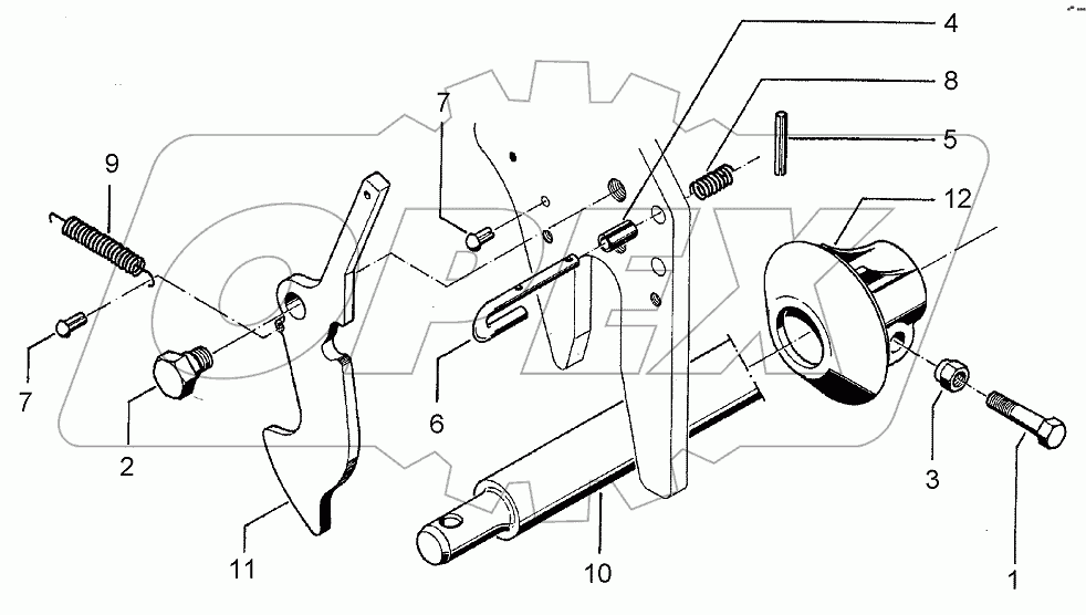  661 2190 Lower link quick connection
