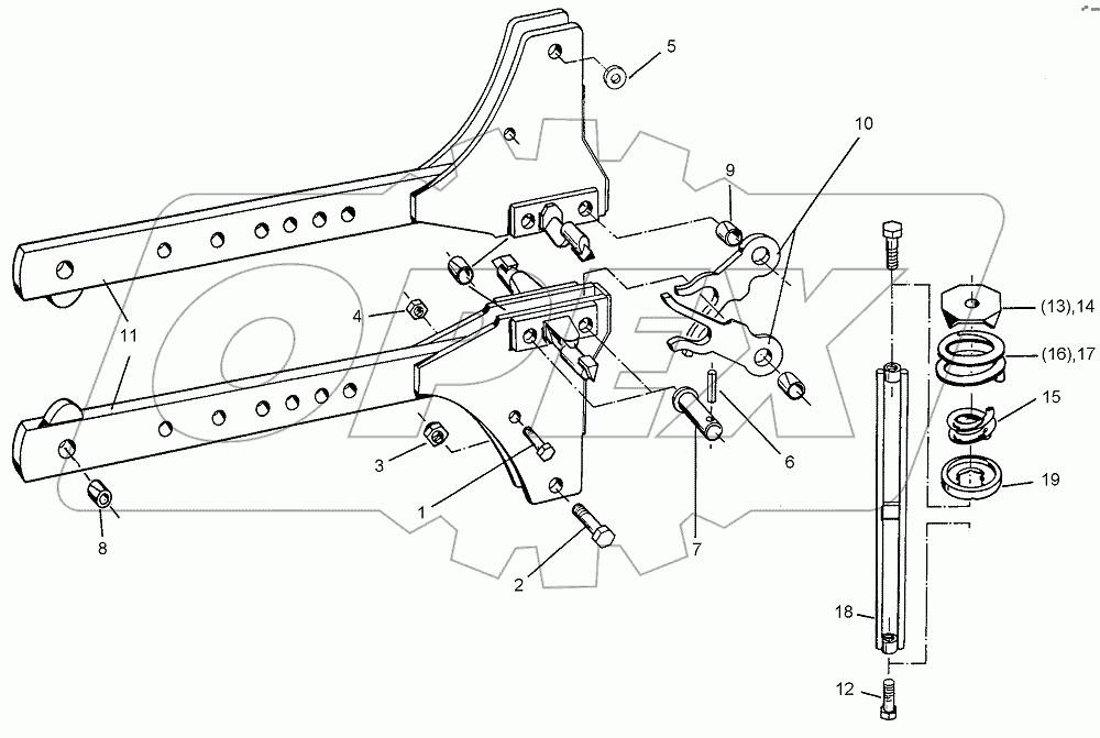  626 8156 Trip device+double springs