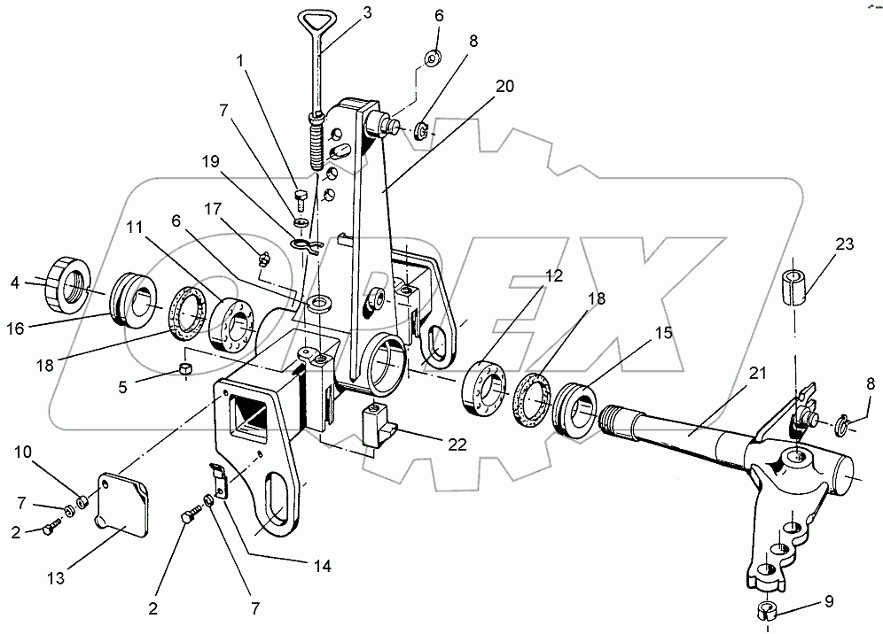  633 7225 Turnover mechanism
