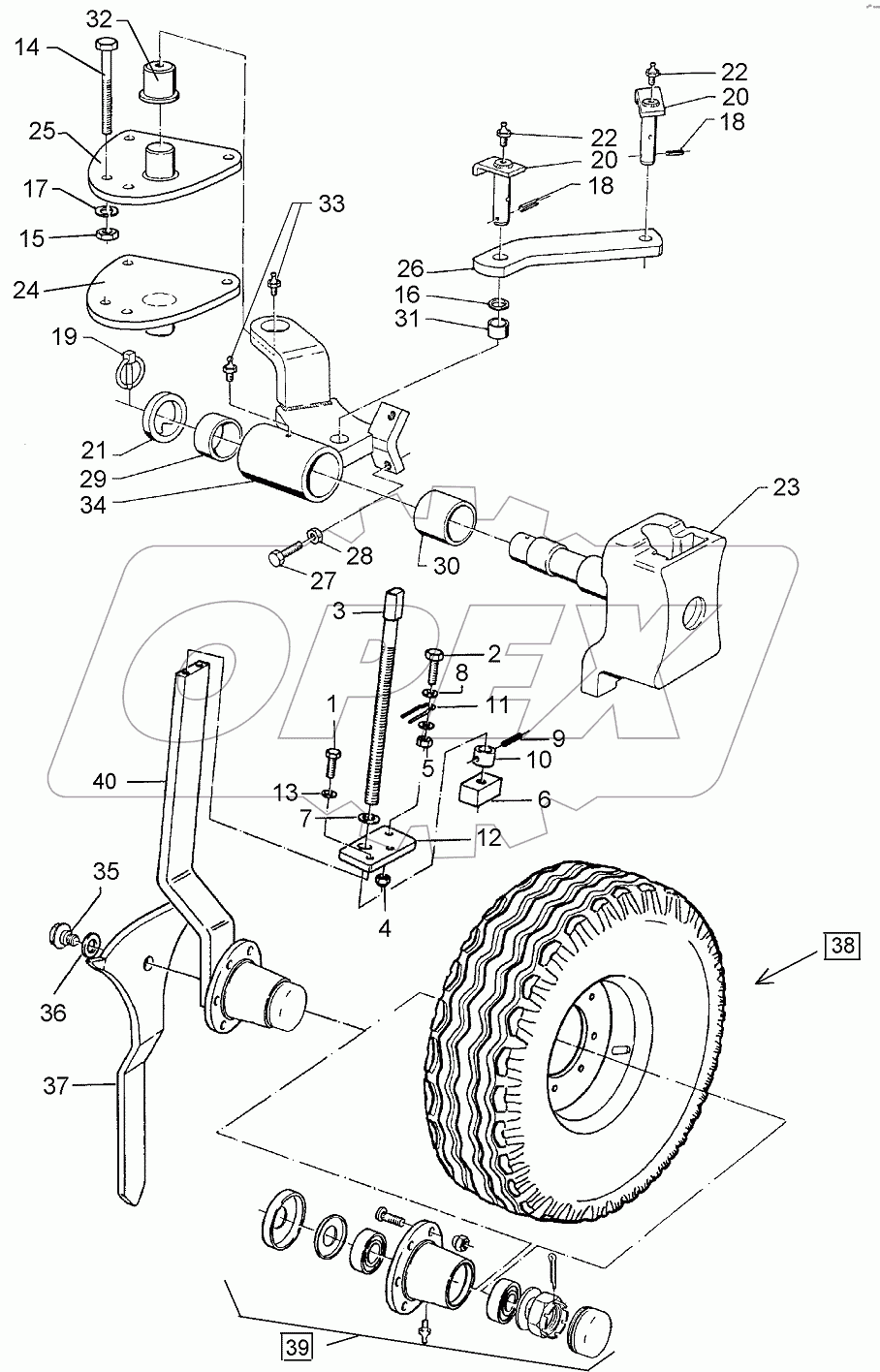  648 7715 Depth wheel, lateral