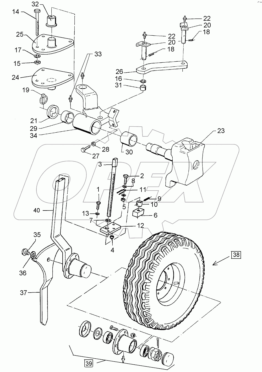  648 7721 Depth wheel, lateral