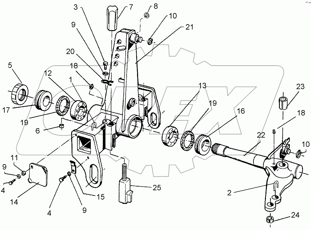  633 7226 Turnover mechanism