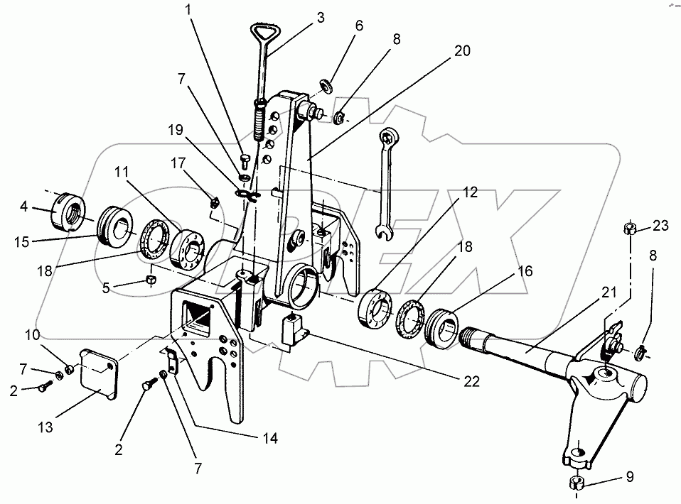  633 7230 Turnover mechanism