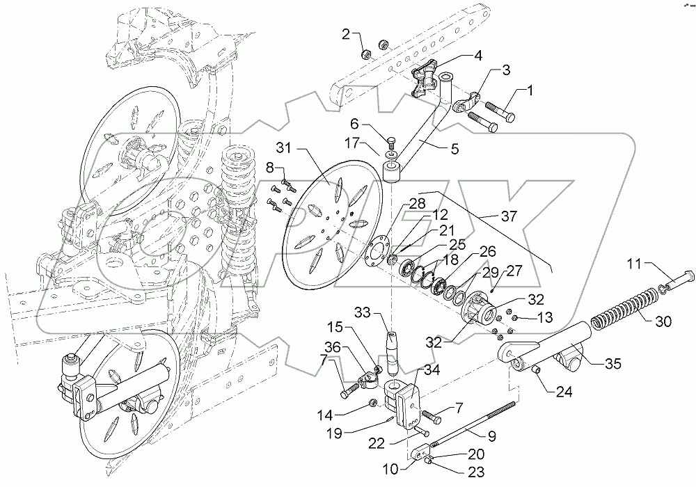  657 7818 Trip disc-coulter