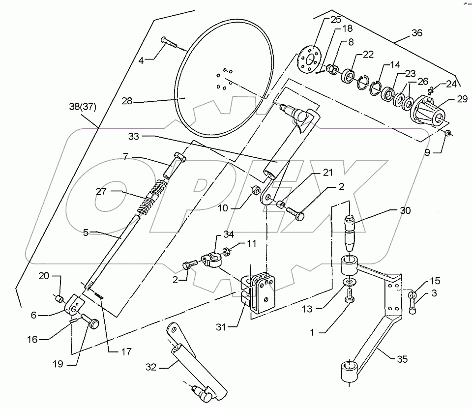  657 7832 Trip disc-coulter