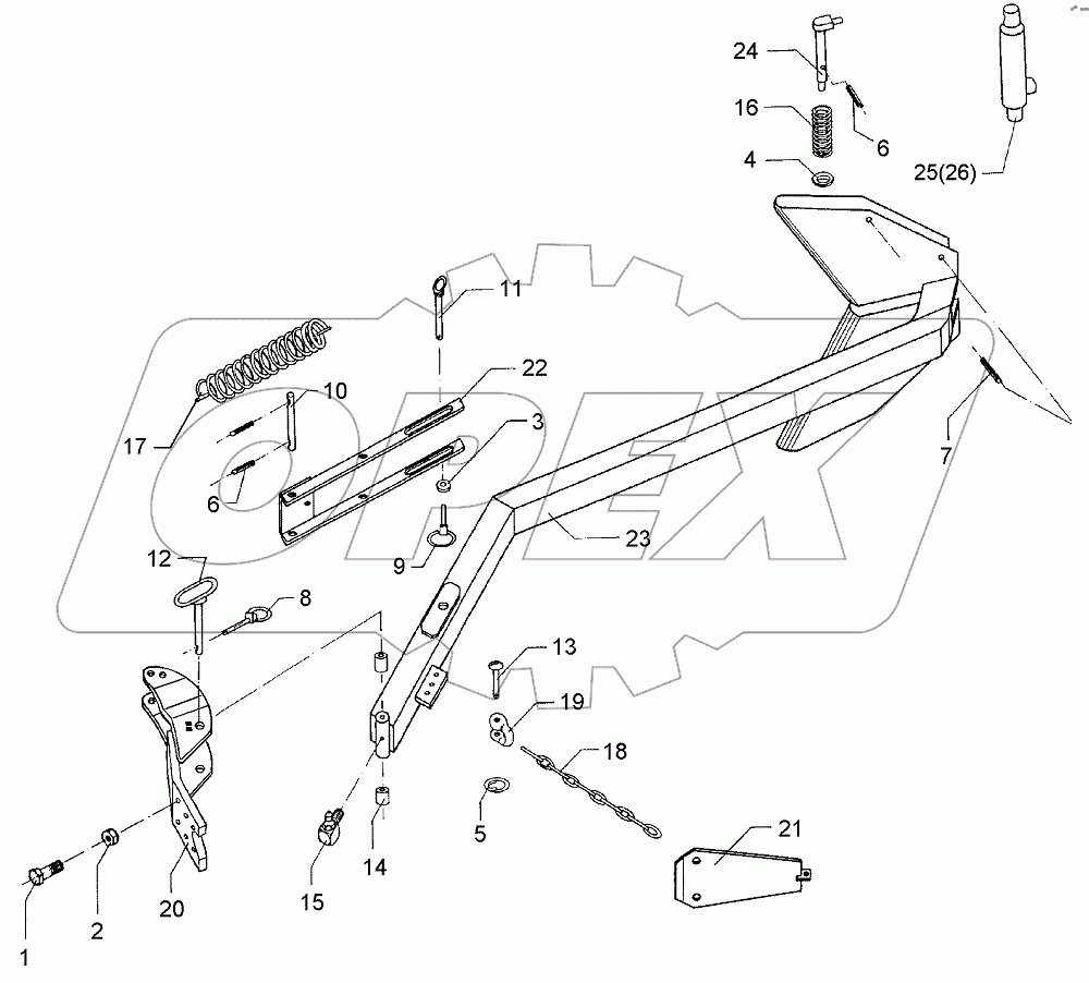  622 2603 Attachment arm