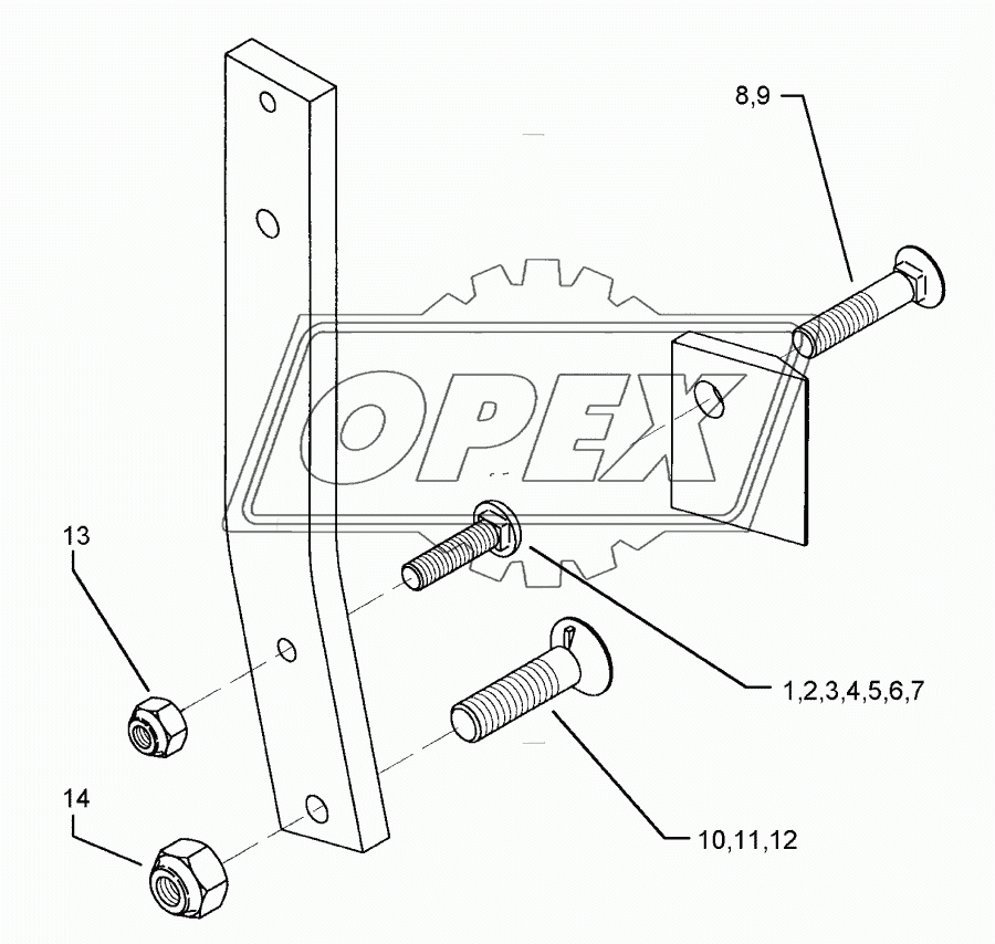 Bolts for leg Dural