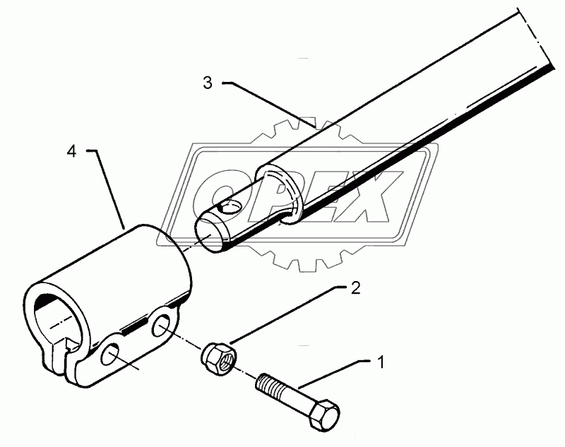 Lower link connection AD10 D68 L1100 Z4 K700