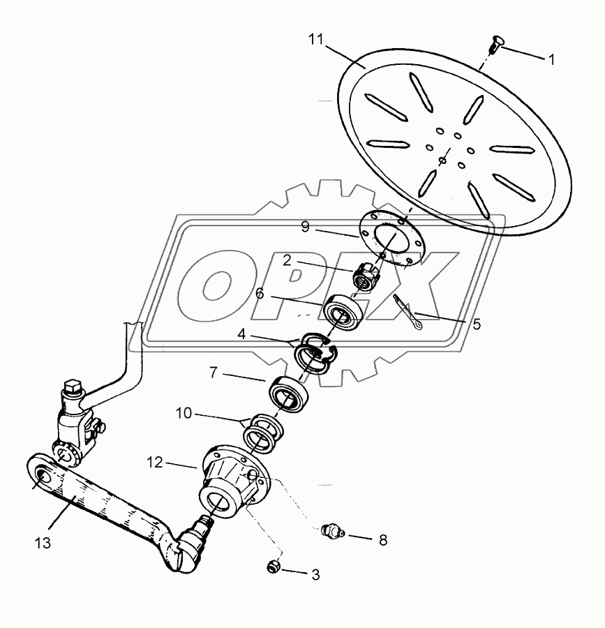 Disc arm D500-G Z50