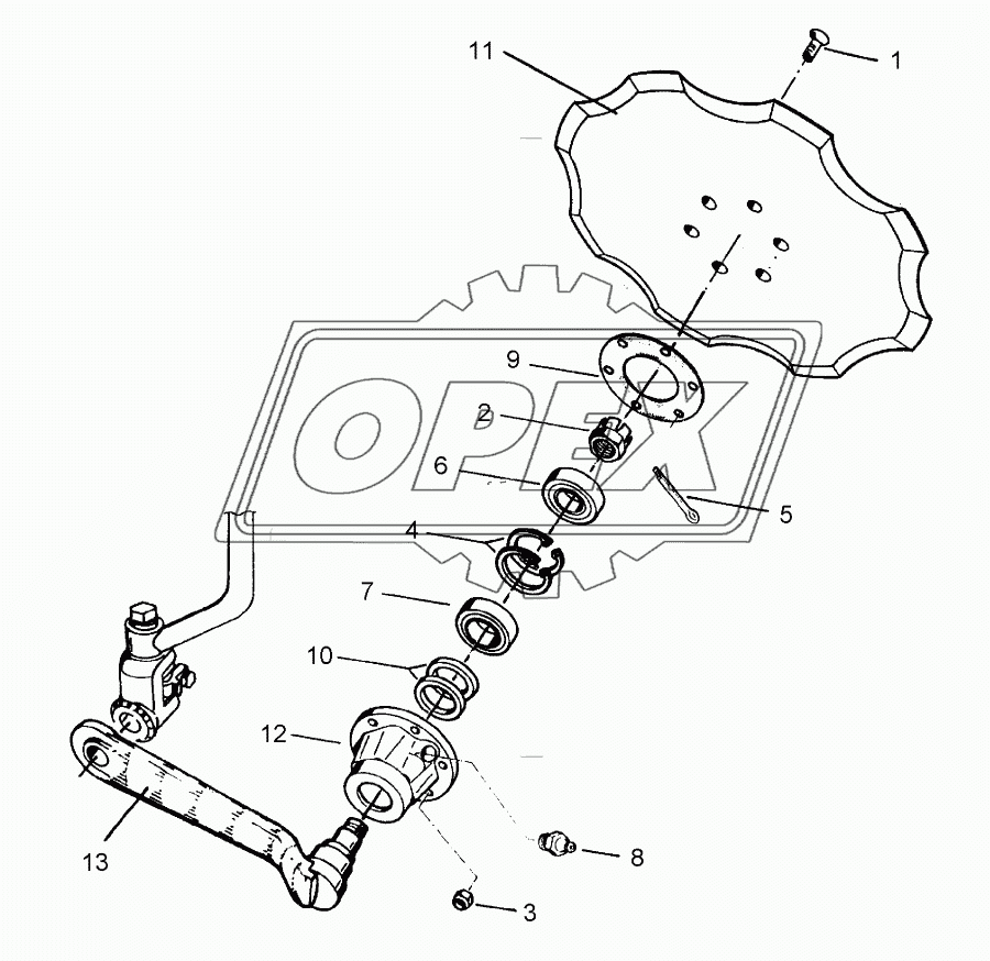 Disc arm D500-Z Z50