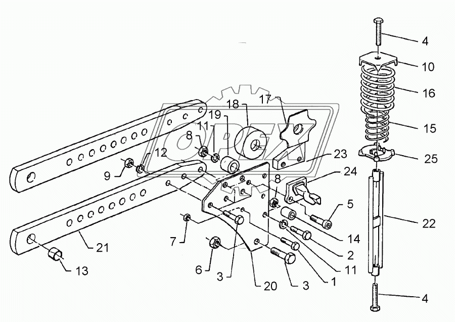 Trip device with roller 80x35-V