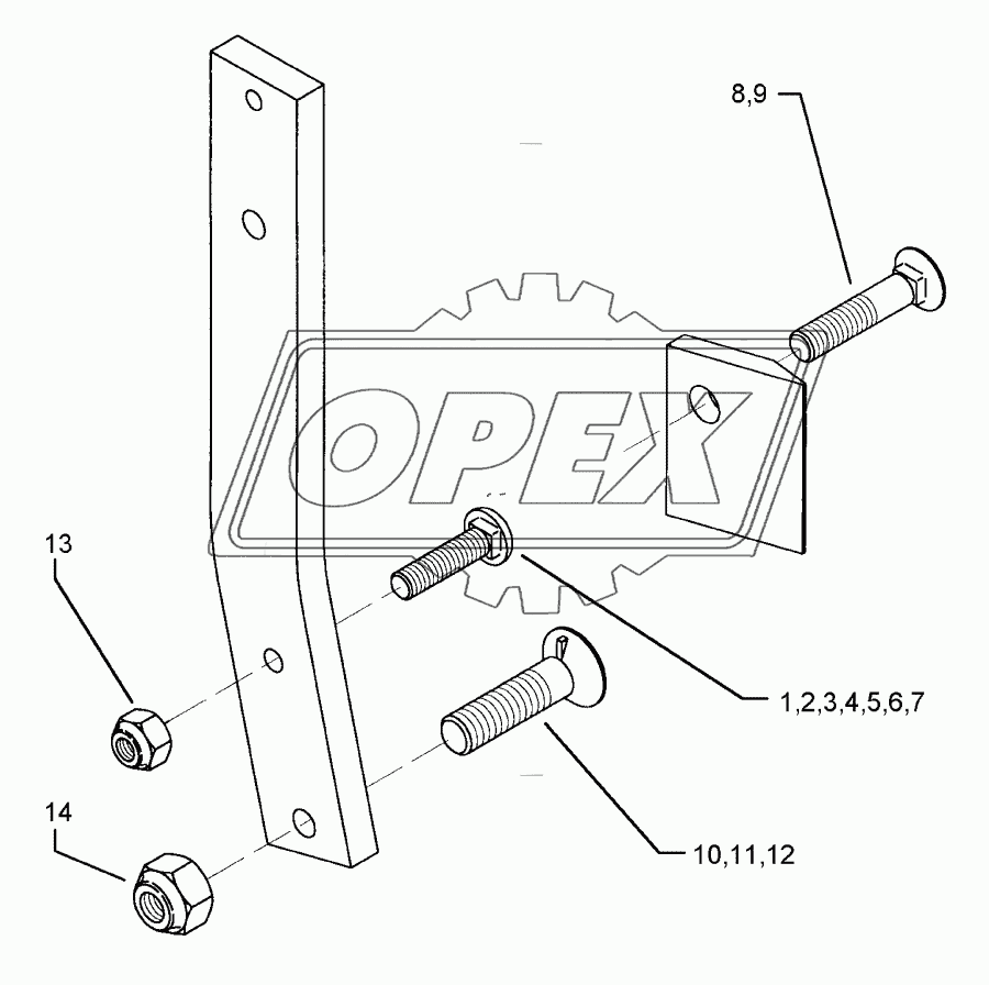 Bolts for leg Dural