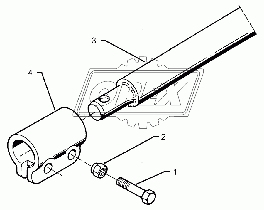 Lower link connection AD10 D68 L1100 Z4 K700