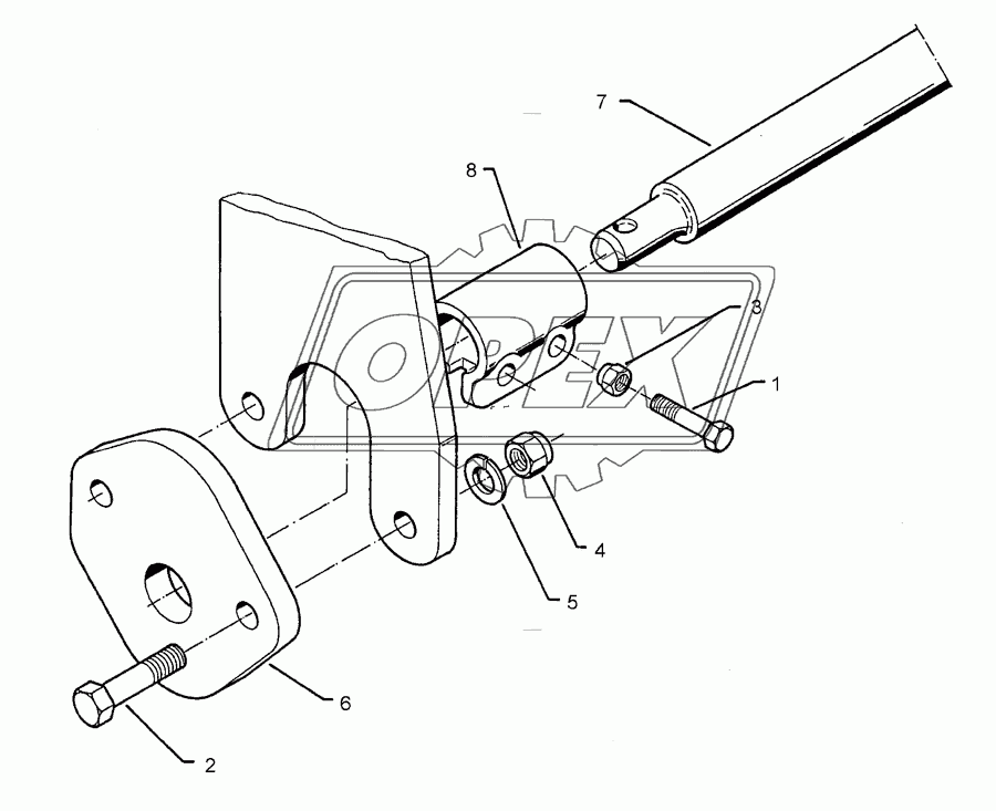 Lower link connection E68 L3 Z3