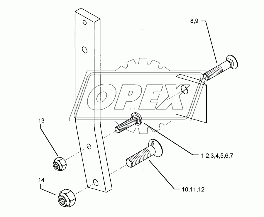 Bolts for leg Dural