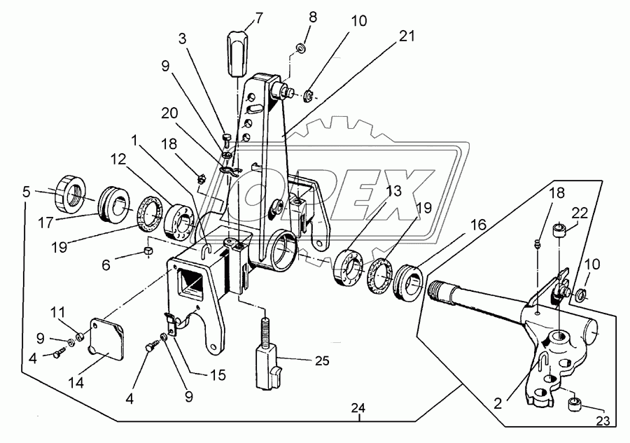 Turnover mechanism E90-L