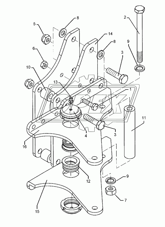 Stalk bracket Vari-Opal 7