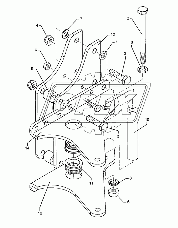 Stalk bracket Vari-Opal 7 Sech