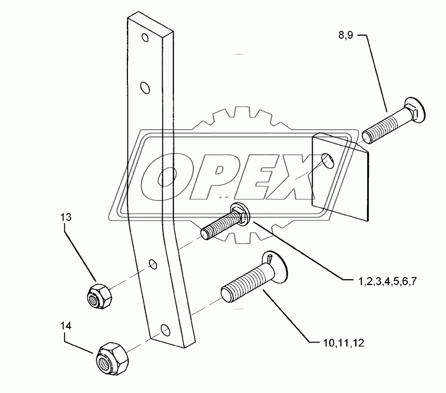 Bolts for leg Dural