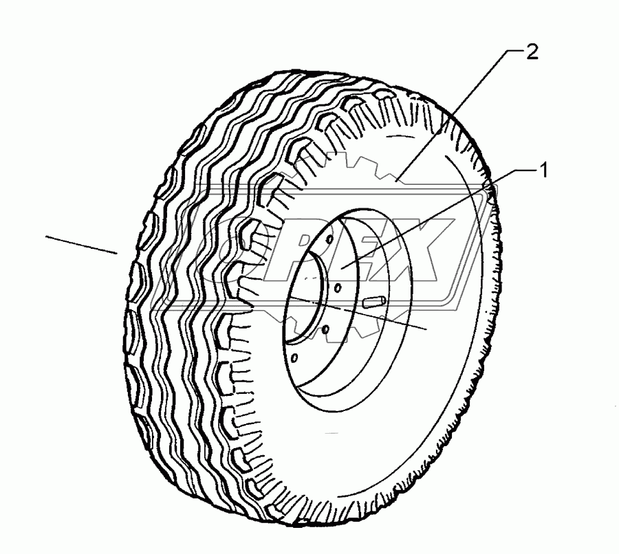 Wheel 5/94/140 D14	185R14 D650x188 4PR