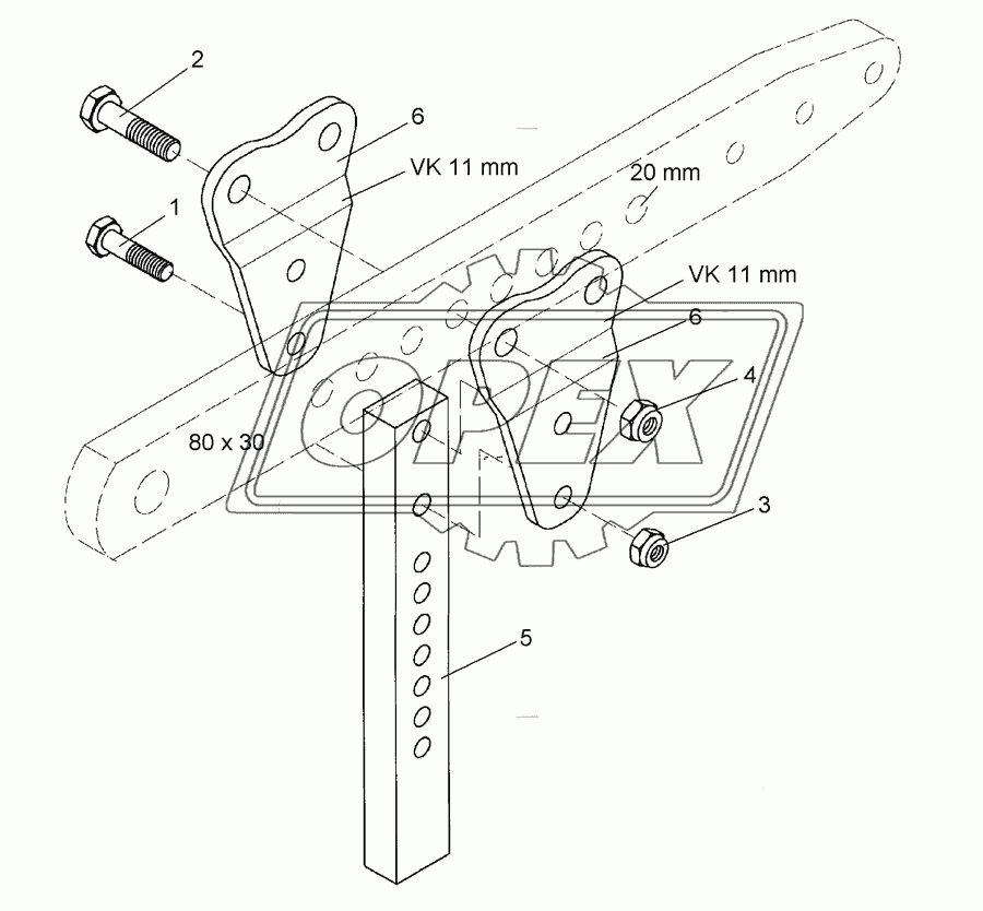 Skim stalk	S1 50x30x371/G 80x30