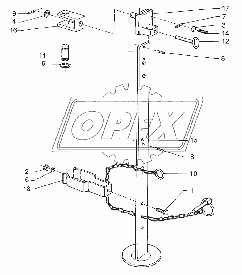 Stand V-R750-800 915mm