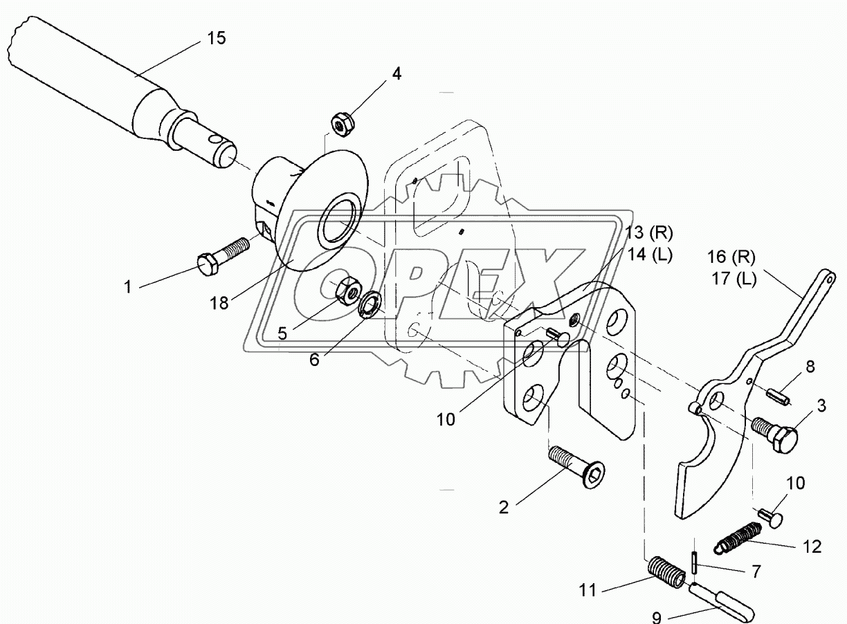 Lower link connection E55FH L2 Z3