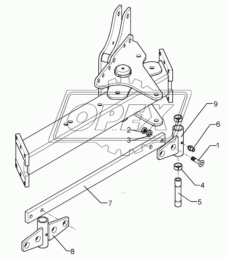 Rod Anbauteil VO8/8X-4/5/6-100