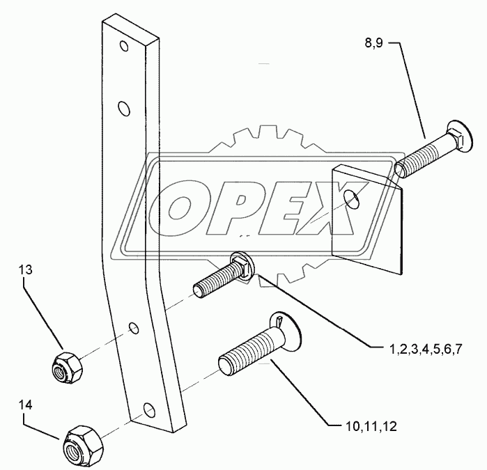 Bolts for leg Dural