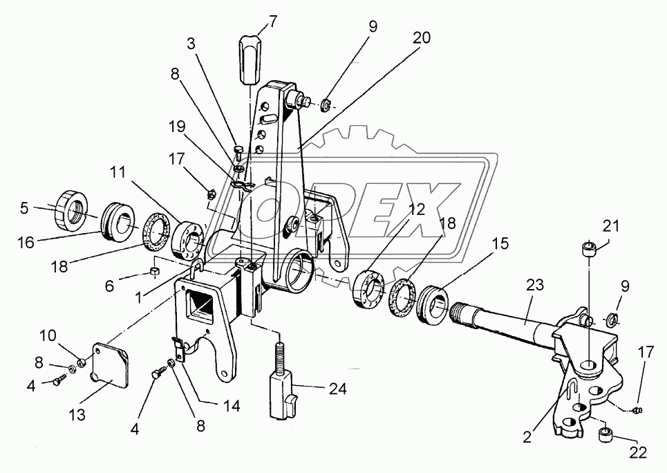 Turnover mechanism E120-L